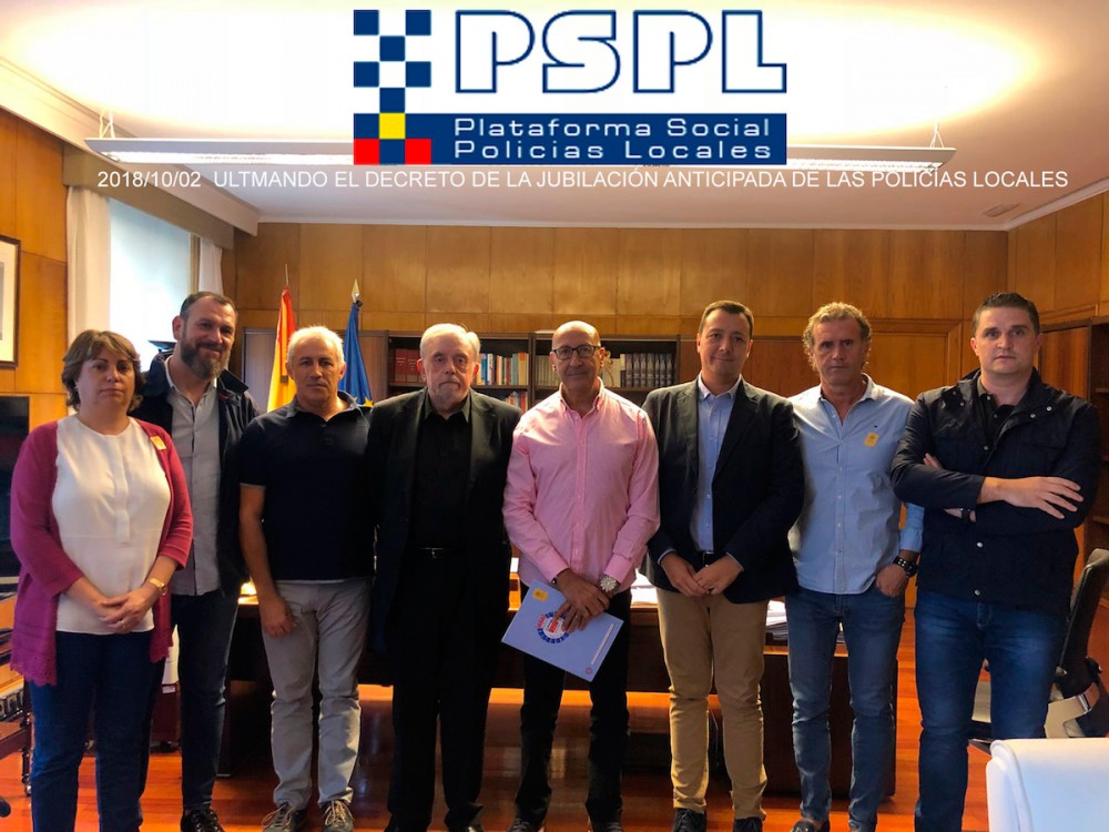 El decreto de la Jubilación Anticipada de las Policías Locales será efectivo en enero 2019