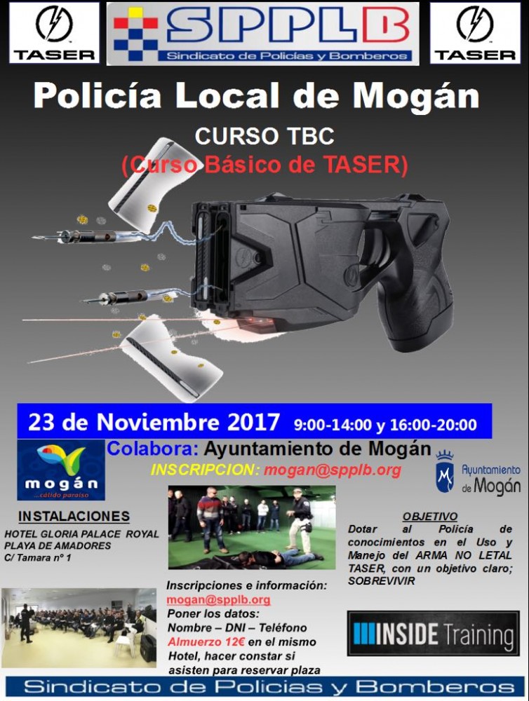 Mogán (Gran Canaria). Próximo curso básico de taser